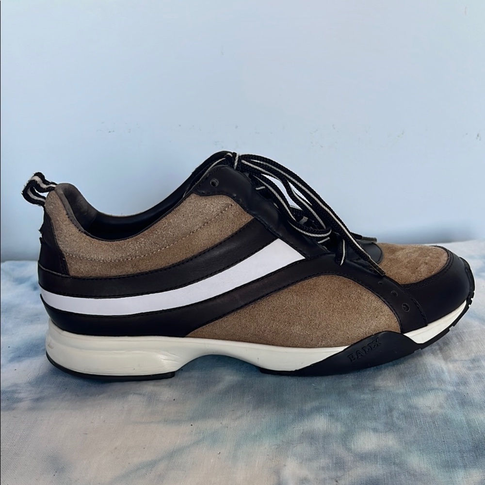 Bally Acandi Suede/Leather Trainers Brown Tan White Sneakers Size 6.5 EU 36.5 - Picture 11 of 11